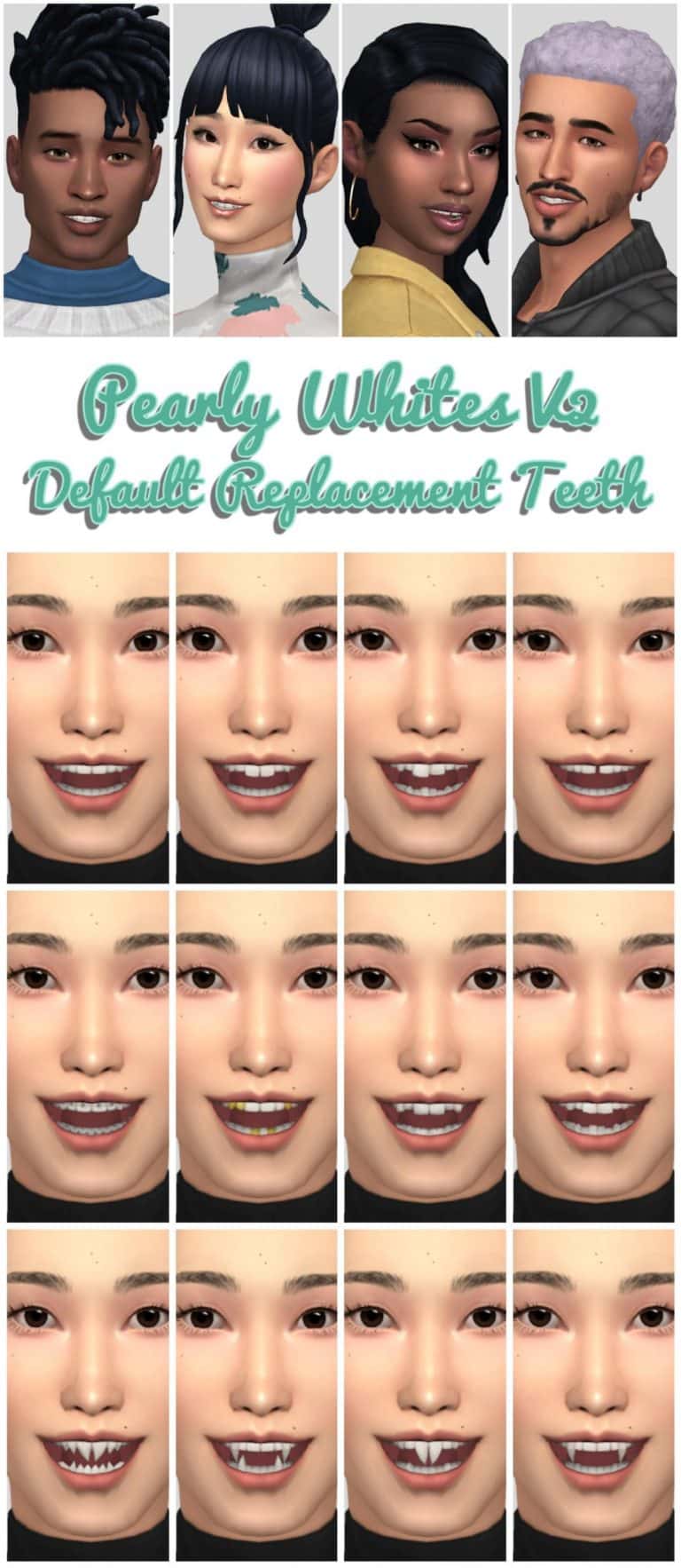 Search Results 94 Pearly Whites V.2 Default Replacement Teeth
