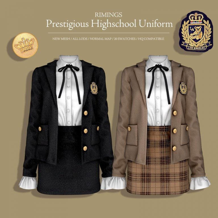 Prestigious Highschool Uniform For Female [Alpha]