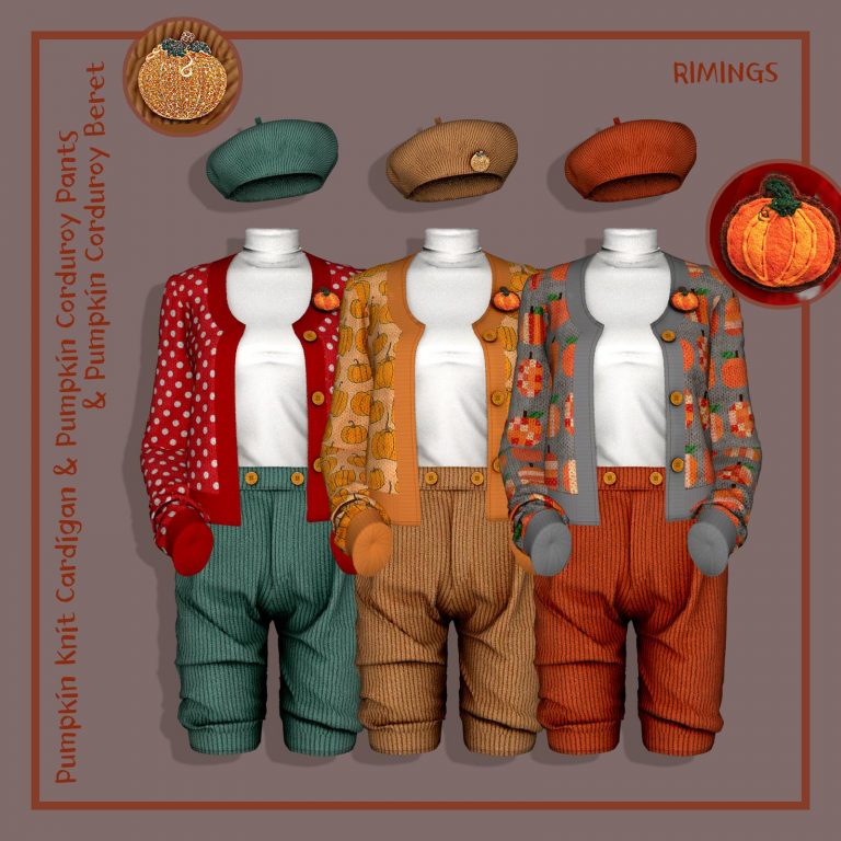 rimings pumpkin outfit set rimings