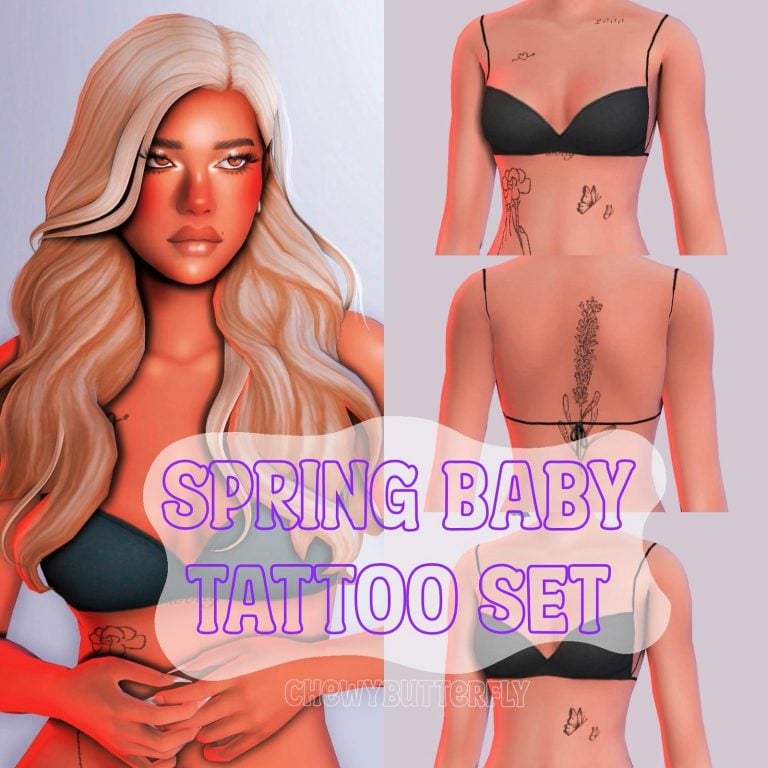 Search Results 40 Spring Baby Tattoo Set