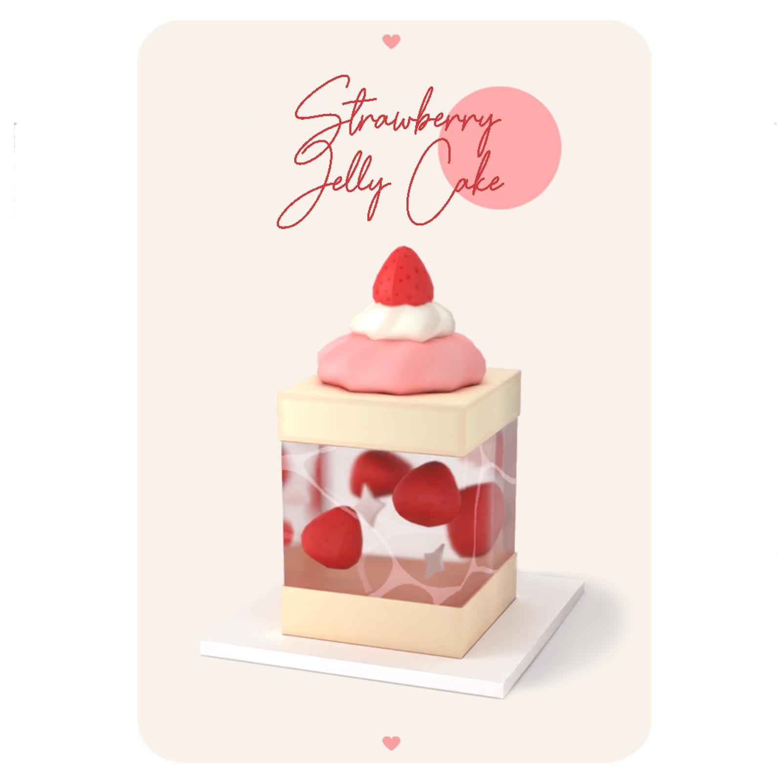 strawberry jelly cake aira