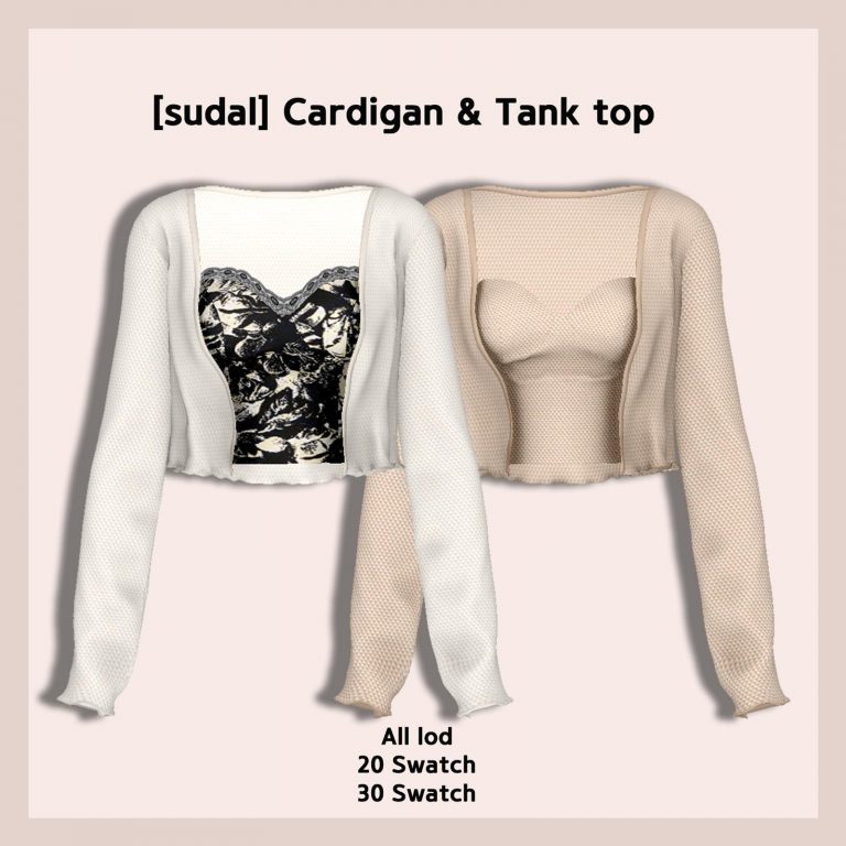 sudal cardigan tank top 12 sudal sims