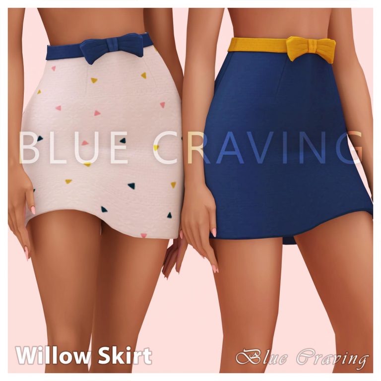 willow skirt blue craving