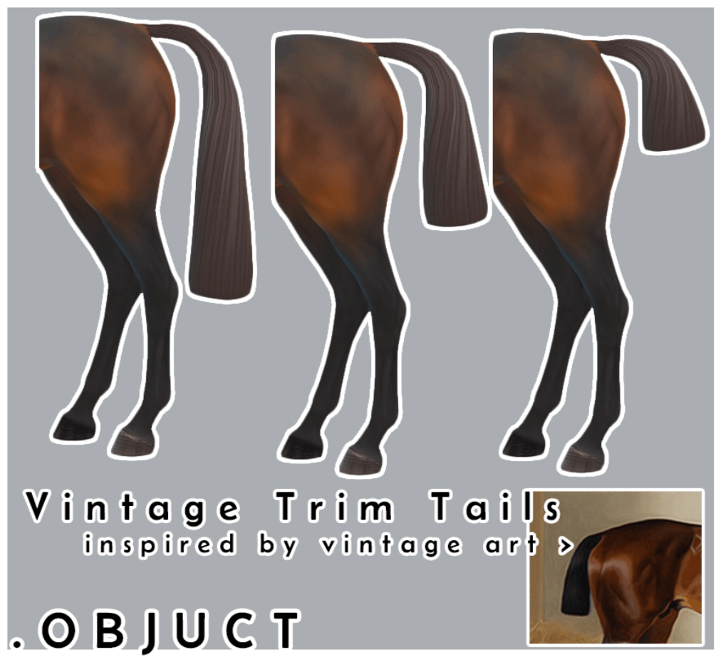 Vintage Trim Tails for Horses [MM]