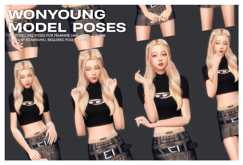 Korean Female Model Pose Pack