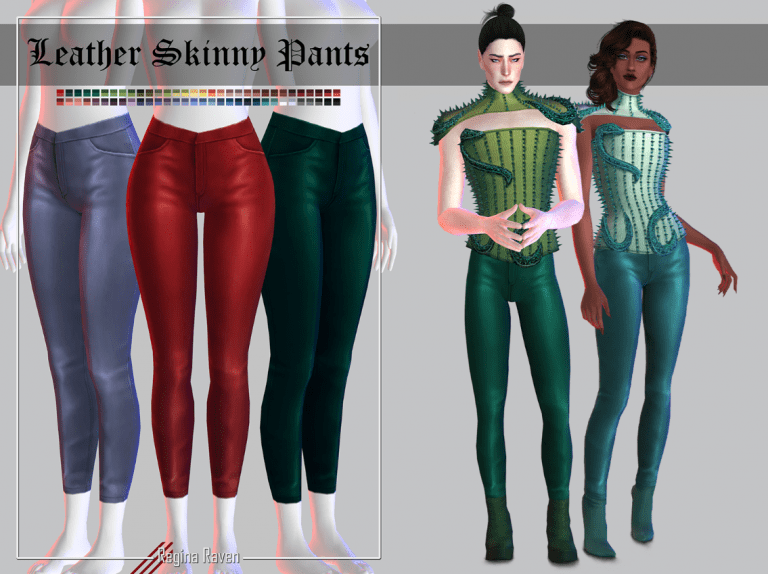 Shiny Leather Skinny Pants for Male and Female [ALPHA]