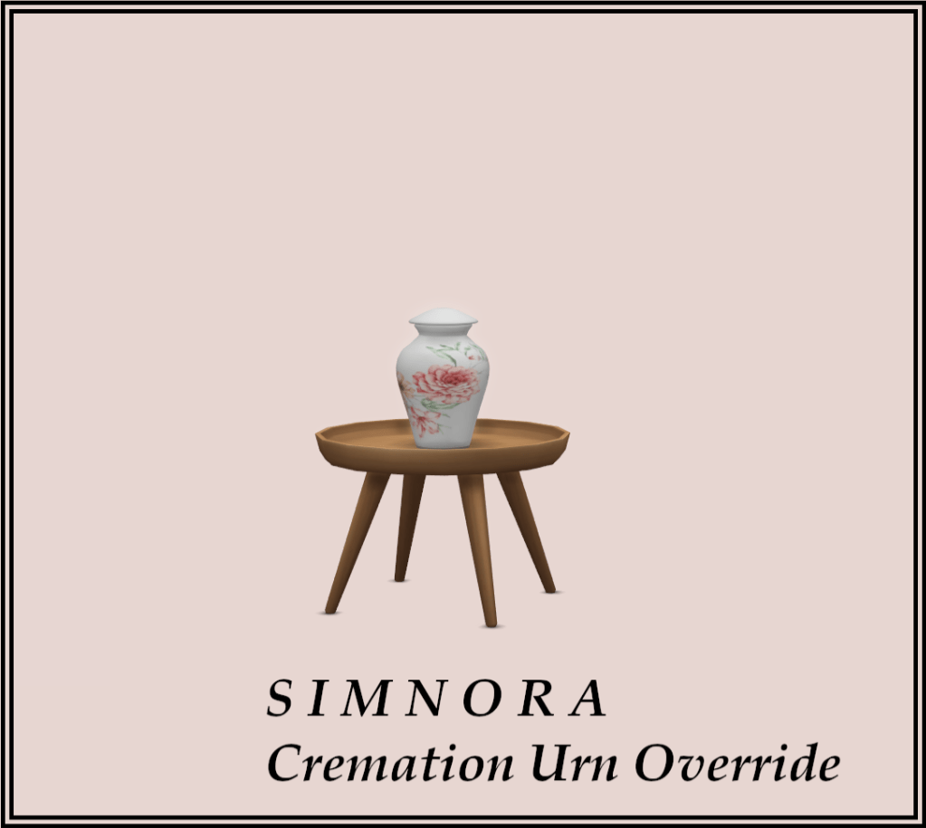 Floral Cremation Urn Override [MM]