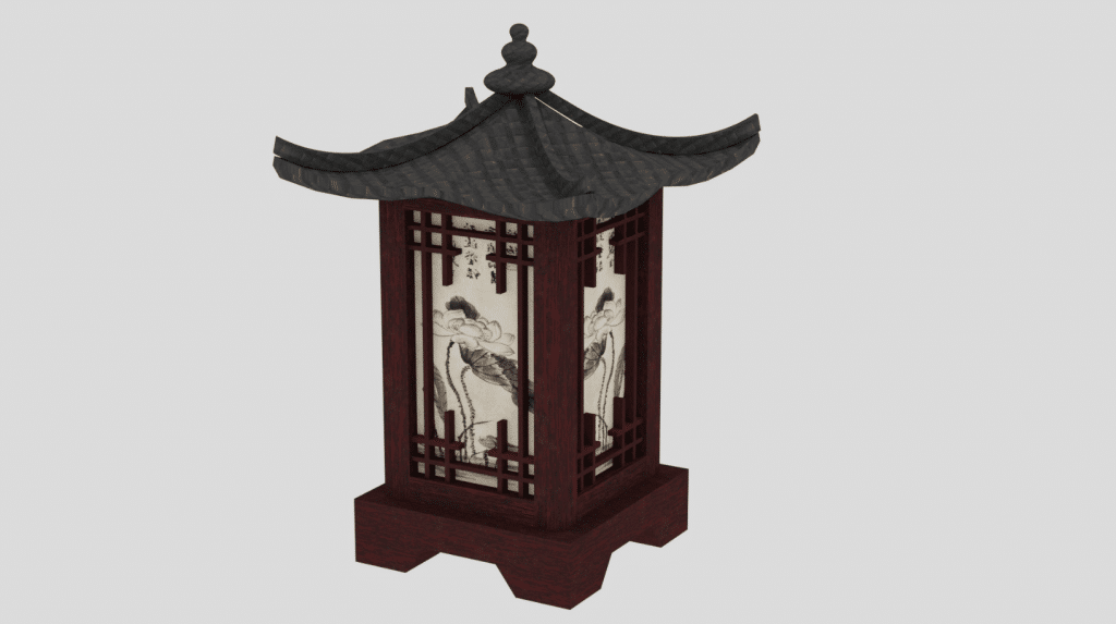 Korean Wooden Hanok Outside Lantern [ALPHA]