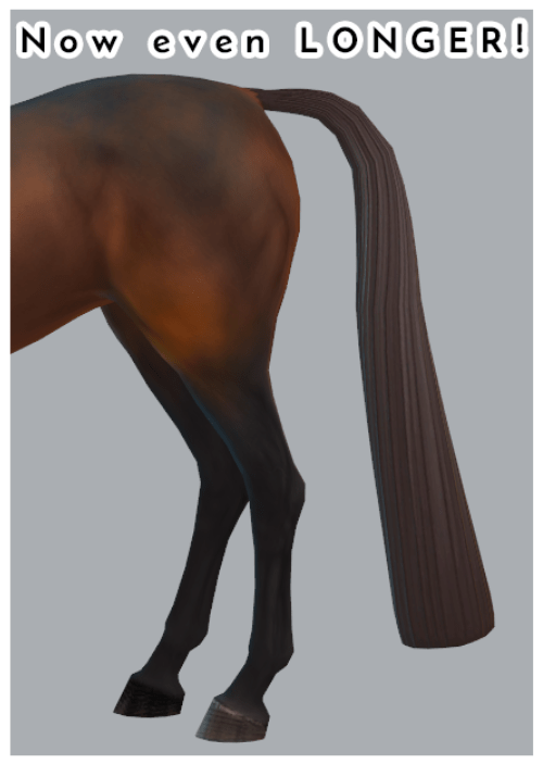 Very Long Vintage Trim Tails for Horses [MM]