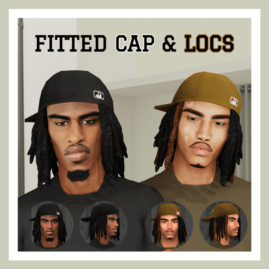 Fitted Cap and Dreads for Male and Female [MM]