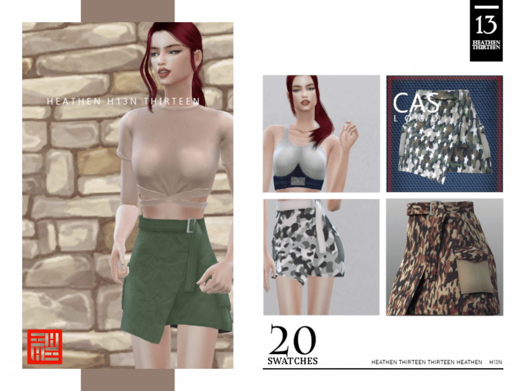 Mini Cargo Wrap Skirt [ALPHA]