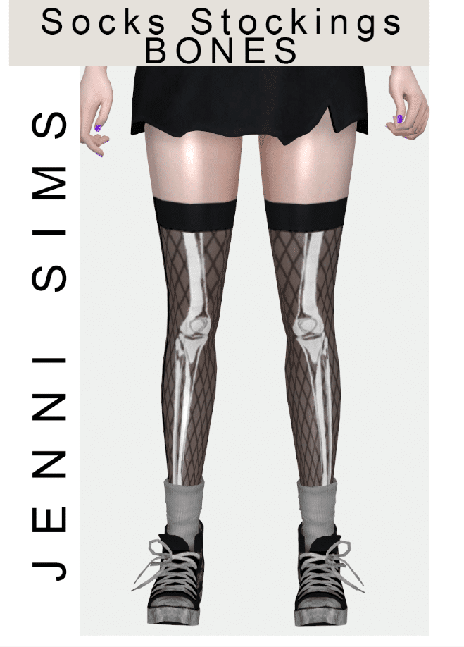 Halloween Themed Bone Stockings for Female [ALPHA]