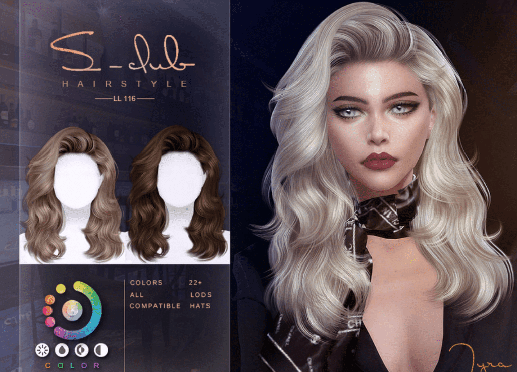 Long Wavy Bouncy Hairstyle for Female [ALPHA]