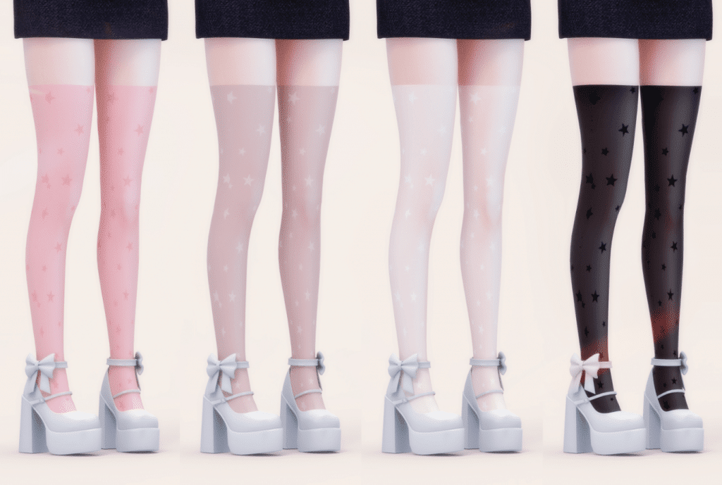 Star Printed Stockings for Female [ALPHA]