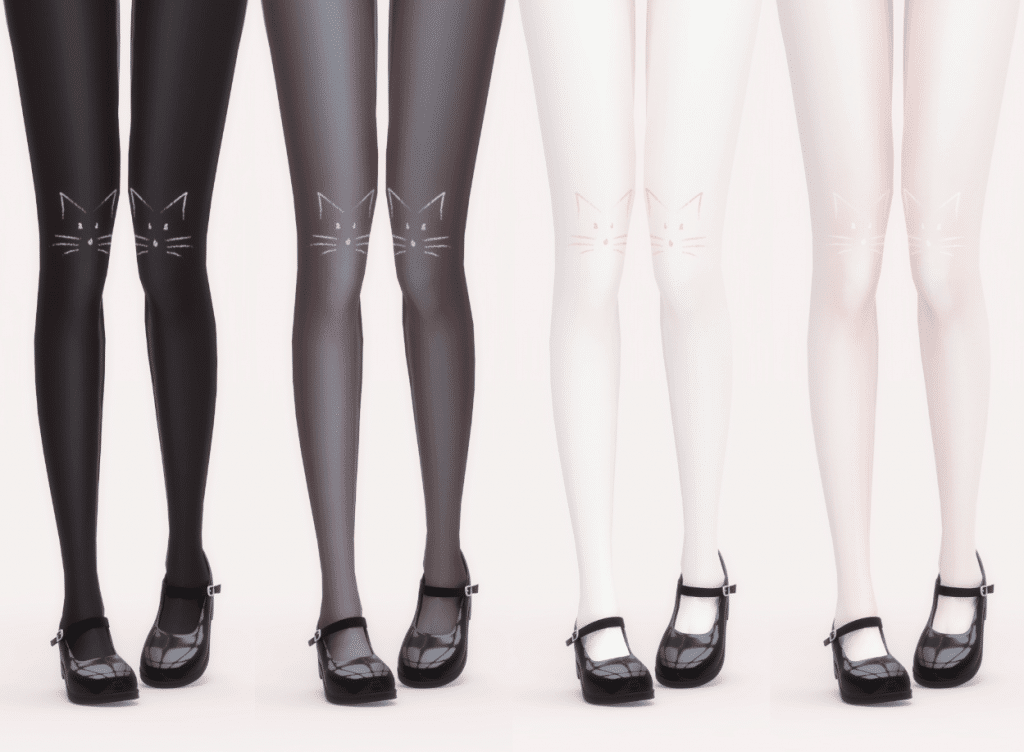 Cat Imprinted Stockings [ALPHA]