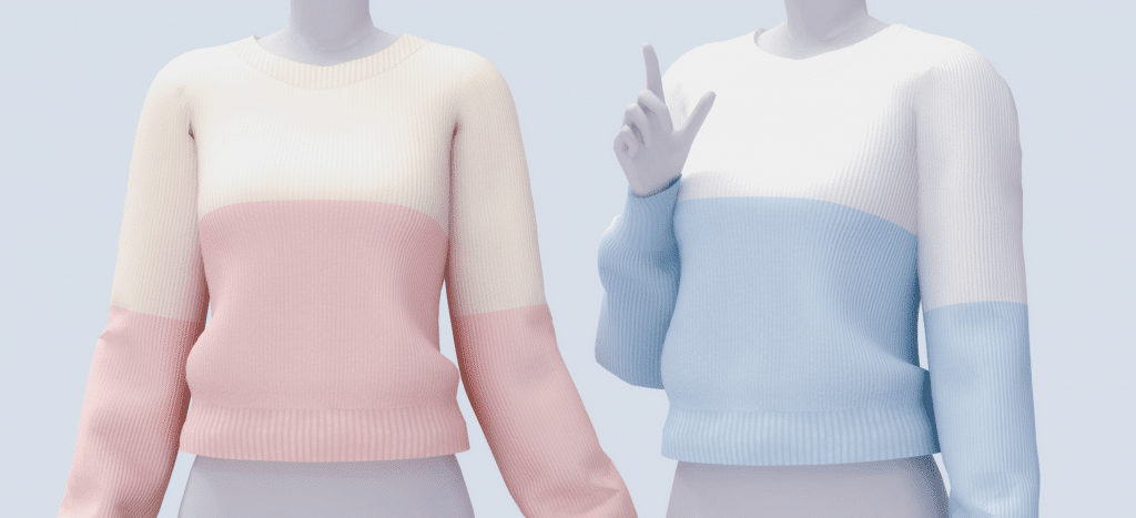 Two Tone Sweater for Female [ALPHA]