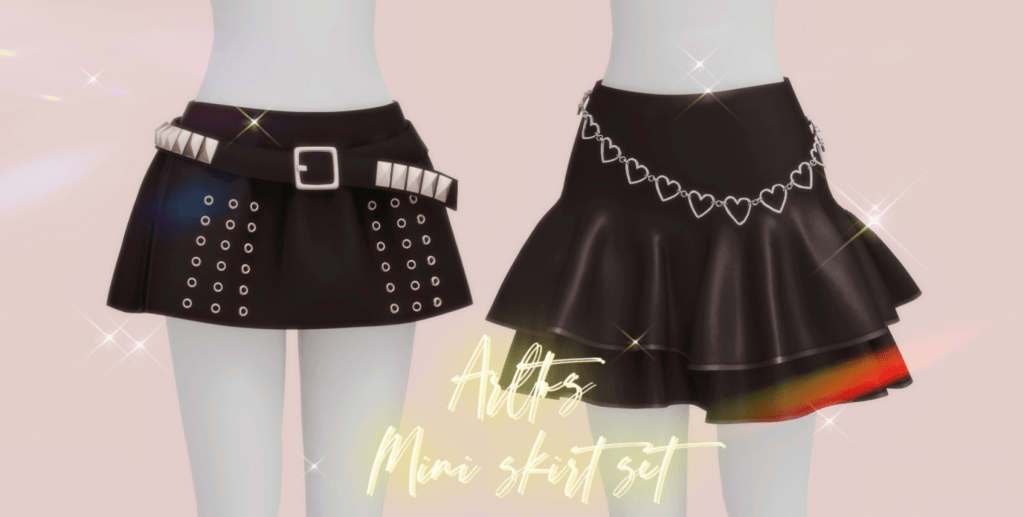 Ruffled and Perforated Mini Skirt [ALPHA]