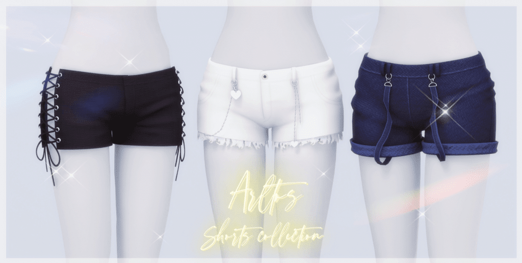 Shorts Collection (Laced Shorts/ Shorts with Straps/ Shorts with Chain Accessory) [ALPHA]