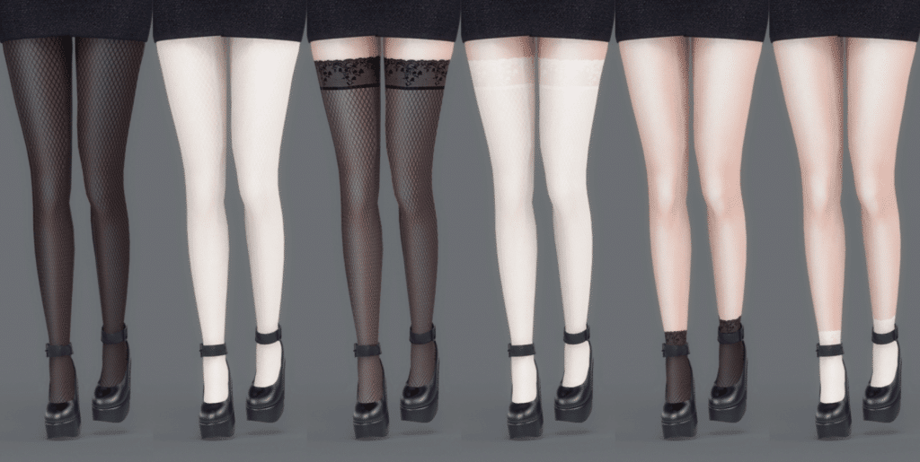 Laced Stockings Set (High Stockings/ Normal Stockings/ Low Stockings) [ALPHA]