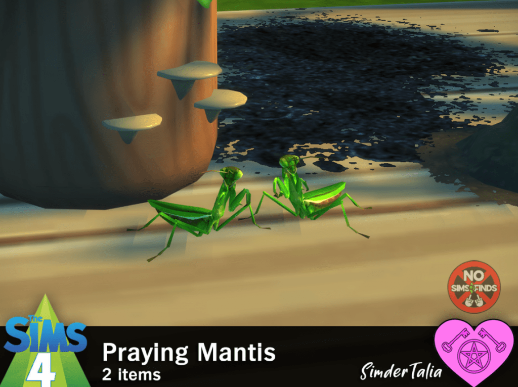 Double Praying Mantis Decoration