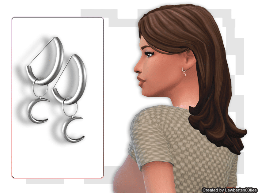 Zoey Moon Shaped Modern Earrings for Female [ALPHA]