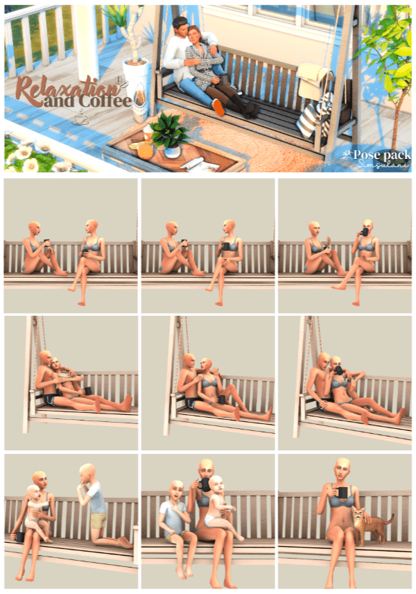 Relaxation and Coffee Pose Pack