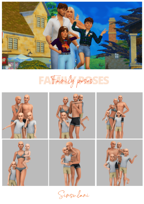 Happy Family Picture Pose Pack