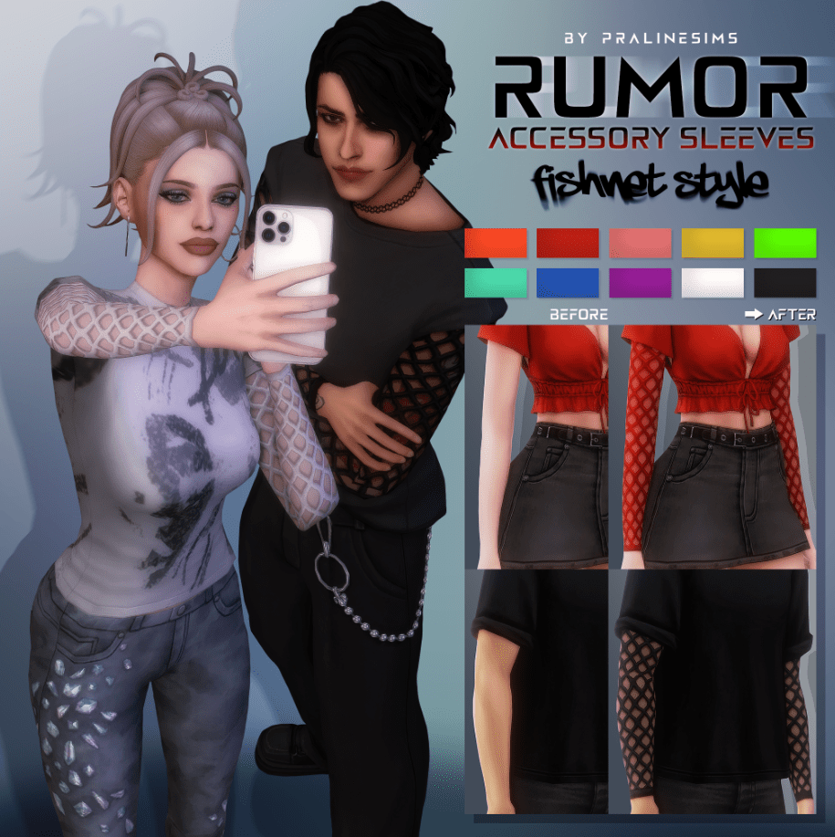 Fishnet Style Sleeves for Male and Female [MM]