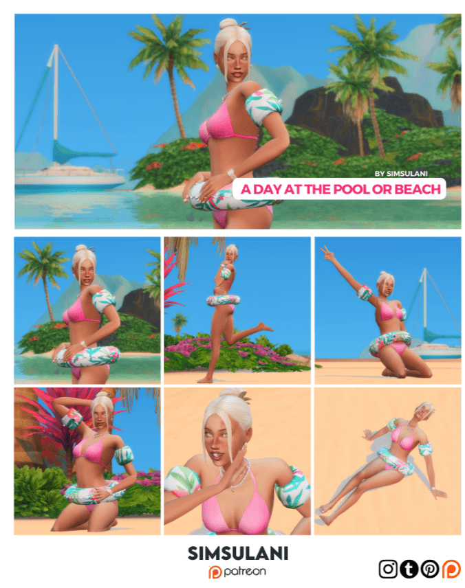 A Day at the Pool or Beach Pose Pack