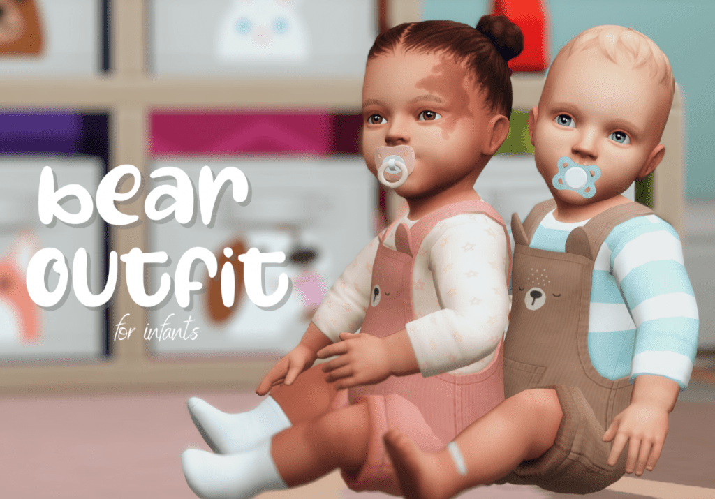 Sweater with Bear Jumpsuit for Infants [MM]