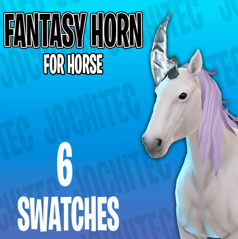 Bent Fantasy Horn for Horses [ALPHA]