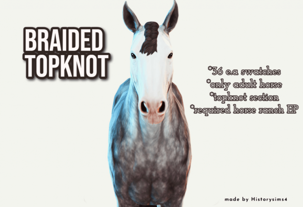 Braided Top Knot for Horses [MM]