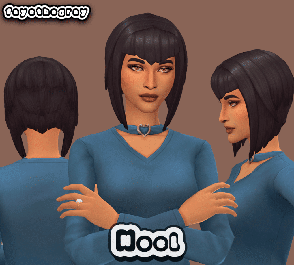 Bob Cut Shaved Back Hairstyle for Female [MM]