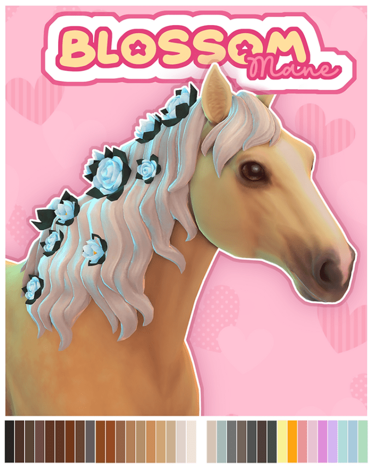 Blossom Mane for Horses [MM]