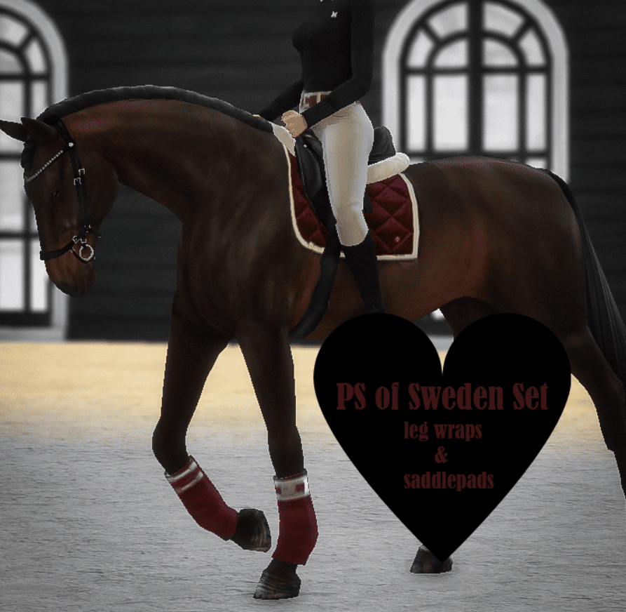 PS of Sweden Set (Saddle Pad/ Leg Wraps) [MM]