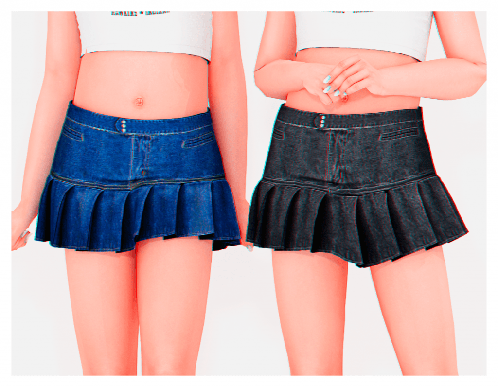 Short Denim Skirt for Children [ALPHA]