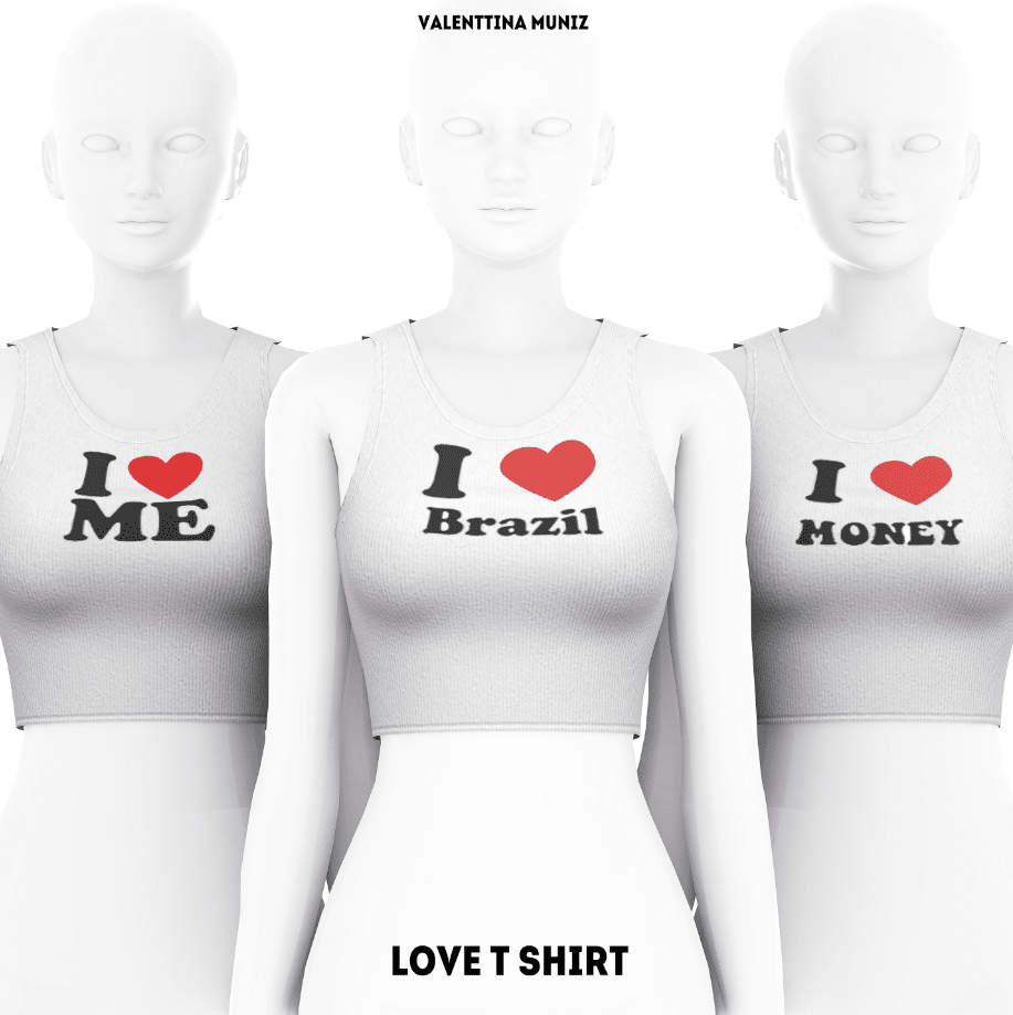 Love Design Cropped Tank Top [ALPHA]