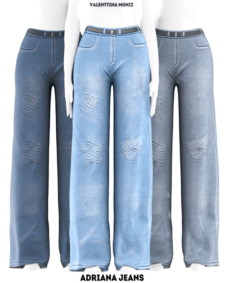 Adriana Stylish Baggy Denim Jeans [ALPHA]