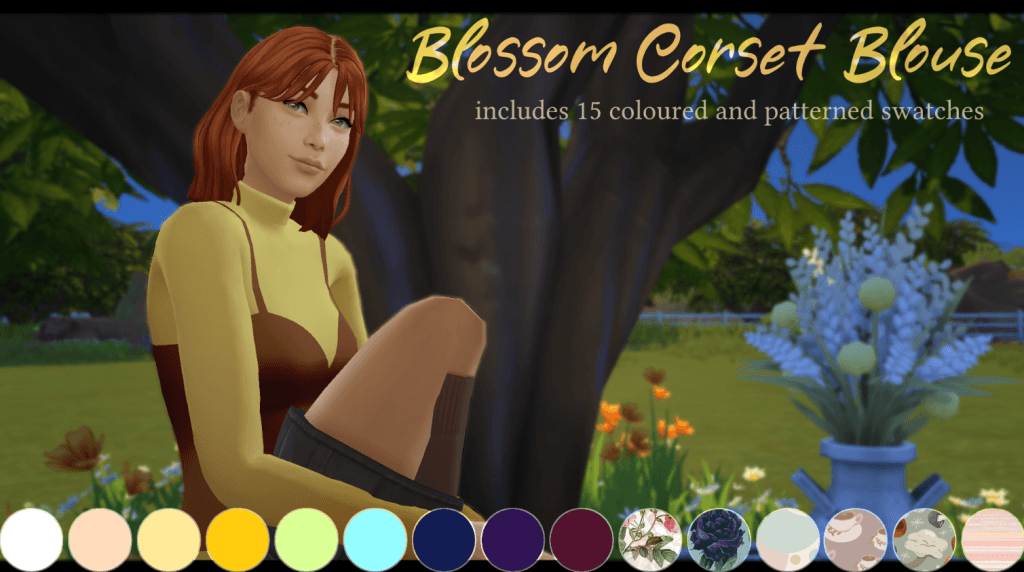 Blossom Simple Corset Blouse [MM]