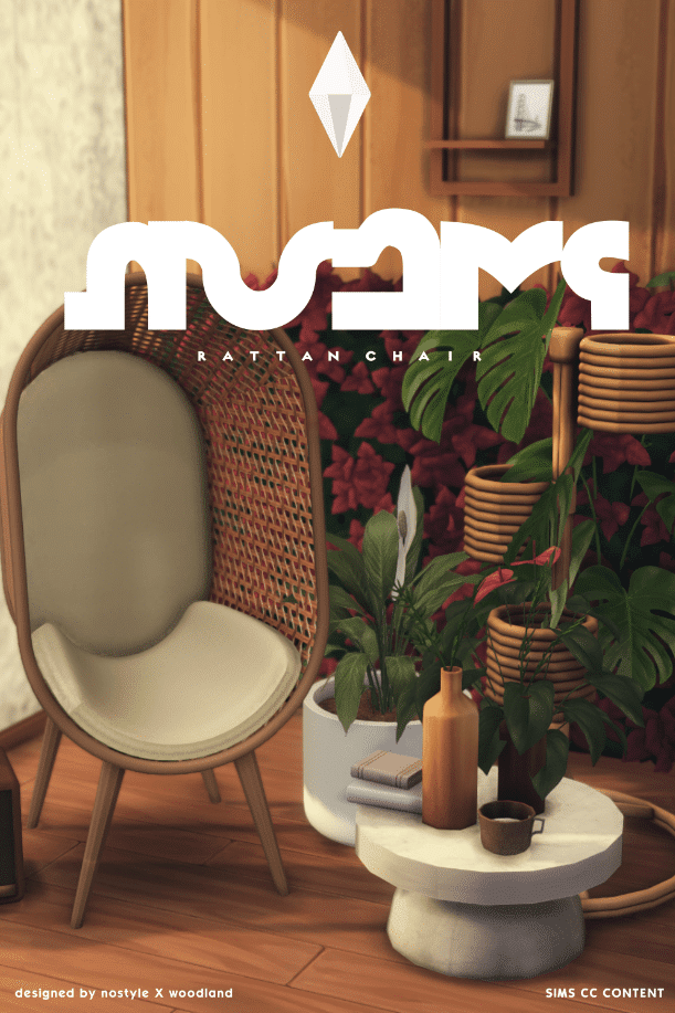 Noemi Wooden Rattan Chair [MM]