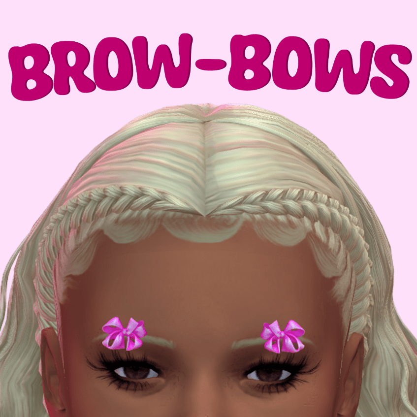 Eyebrows with Bows for Female [MM]