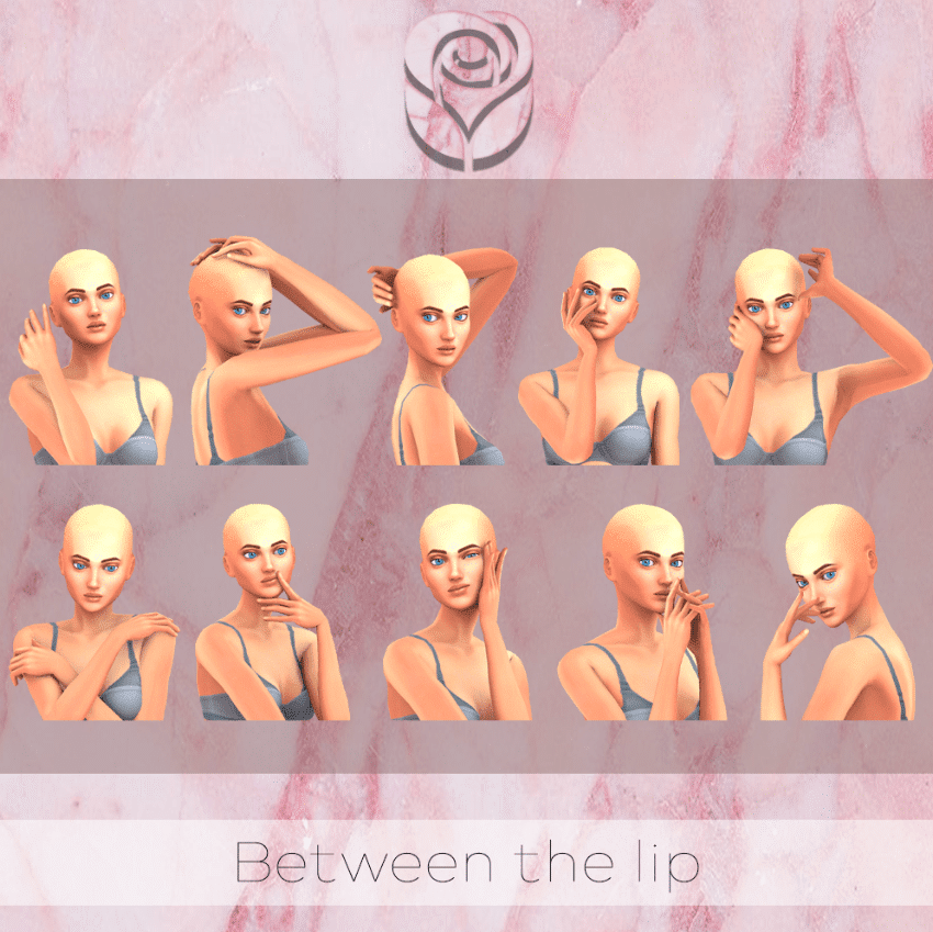 Between the Lip Pose Pack for Female