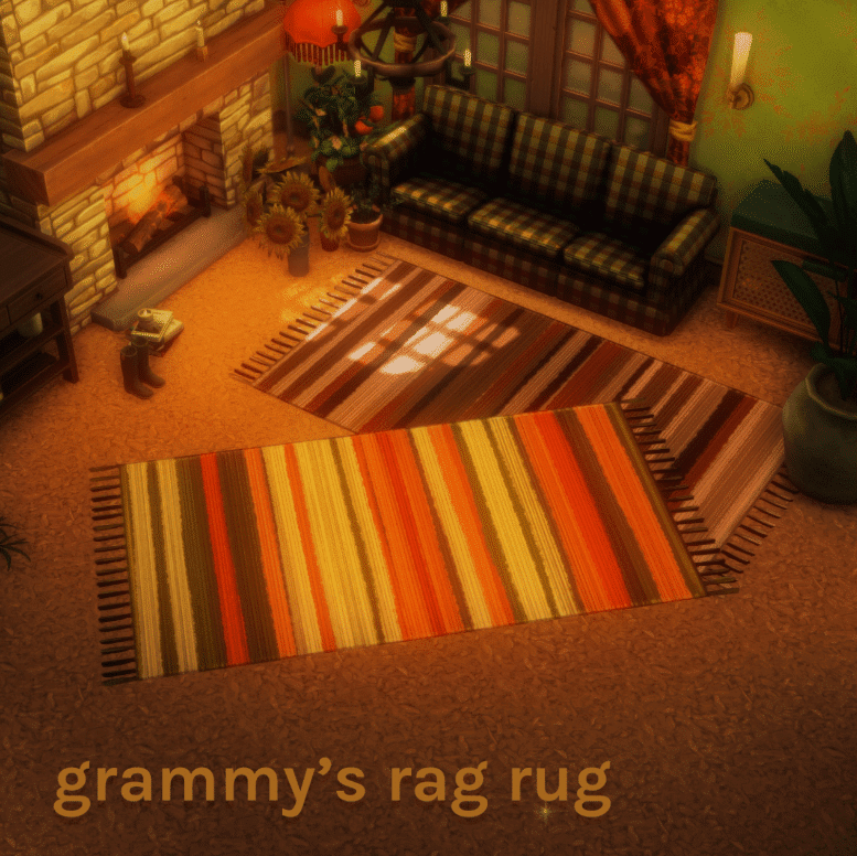 Grandma's Striped Rug with Tassels [MM]