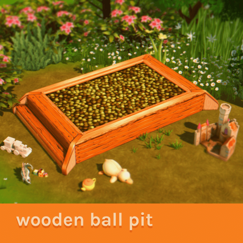 Outdoor Wooden Ball Pit