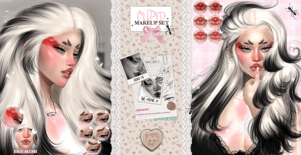 Cupid Makeup Set (Eyeliner/ Blush/ Eyebrows/ Lipstick) [ALPHA]