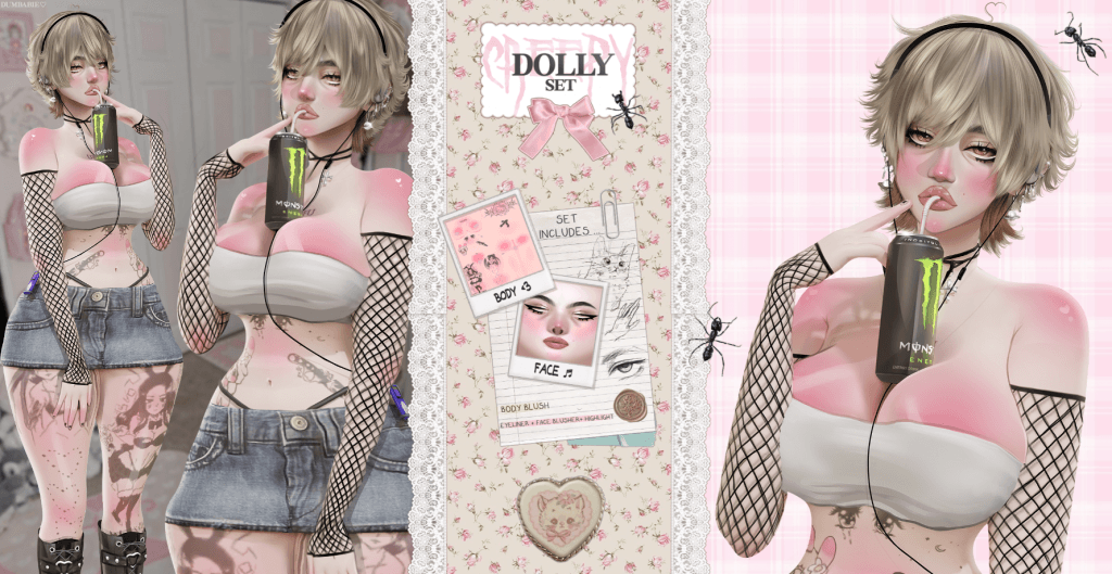 Dolly Set Skin Details (Face and Body Blush/ Full Body Tattoo) [ALPHA]