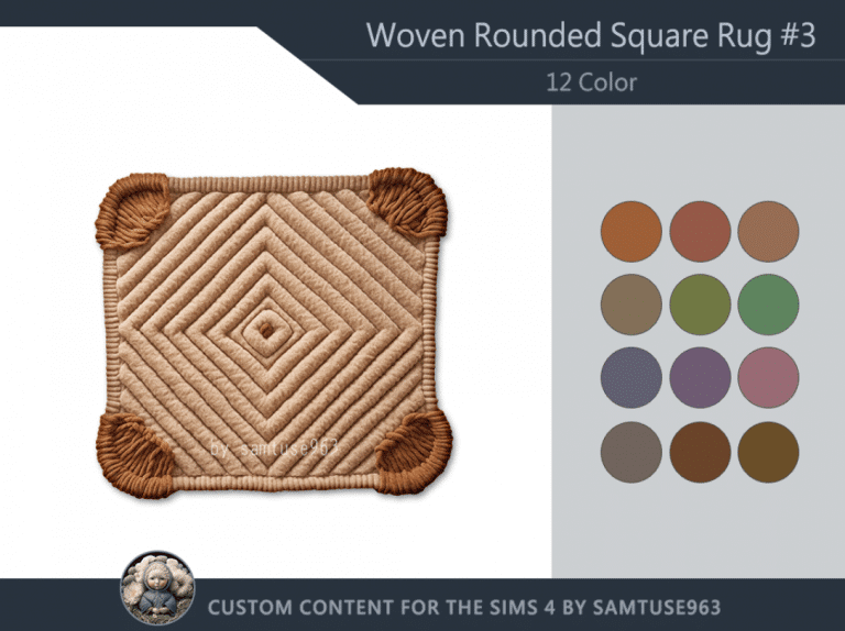 Woven Rounded Square Rug [ALPHA]