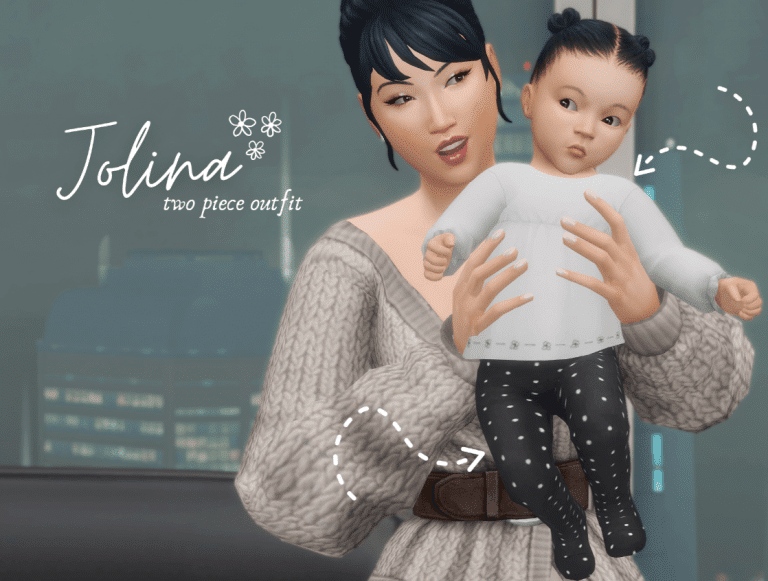 Two Piece Outfit for Female Infants (Tops/ Pants) [MM]