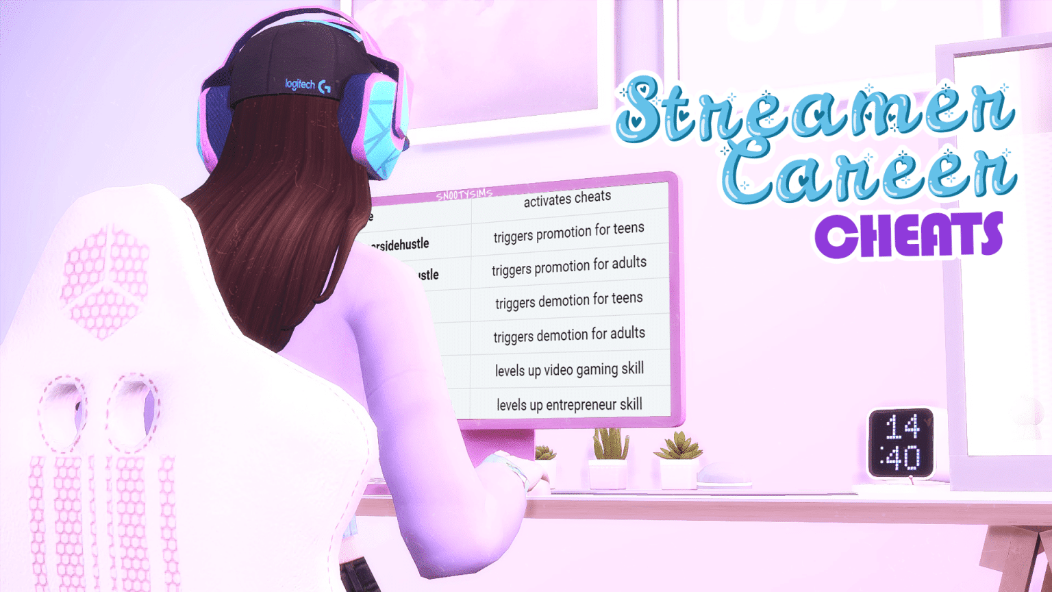 Streamer Career Cheats for TS4 All Codes In One Place