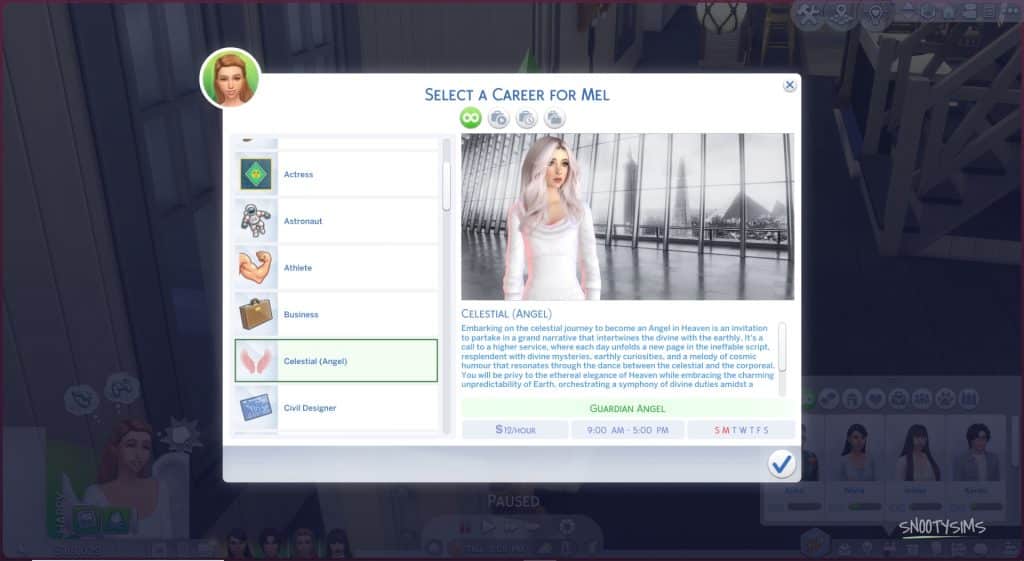 Sims 4 Celestial Career 